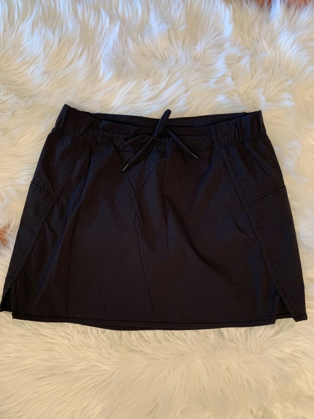 Le Verde Skort Large Black Skirt w/ Shorts Underneath Large Tennis Golf Sports